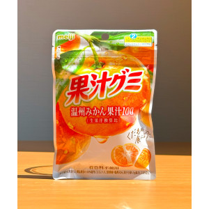 일본 젤리 메이지 과즙 구미 귤, 54g, 1개