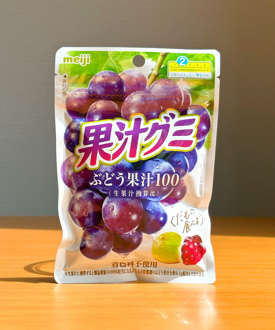 일본 젤리 메이지 과즙 구미 포도, 54g, 1개