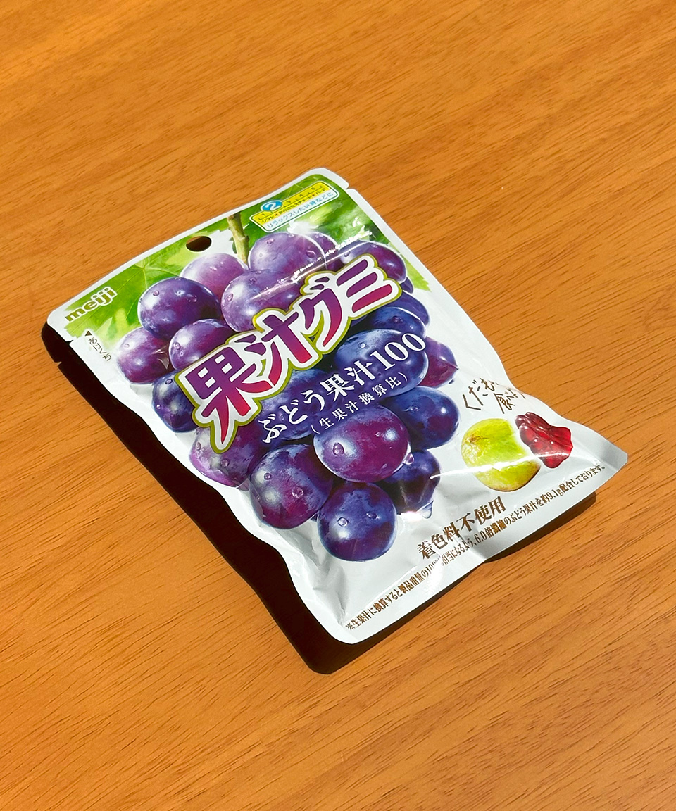 일본 젤리 메이지 과즙 구미 포도, 54g, 1개