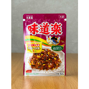 [ 마루미야 ] 아지도락쿠 다이부쿠로 52g / 바삭한 식감의 카츠오부시랑 김, 계란, 참깨 듬뿍 들어간 맛 대용량 / 일본 후리카케