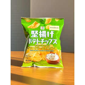 일본 간식 세븐일레븐 카타아게 포테이토칩 사워크림 어니언맛 50g 편의점 과자