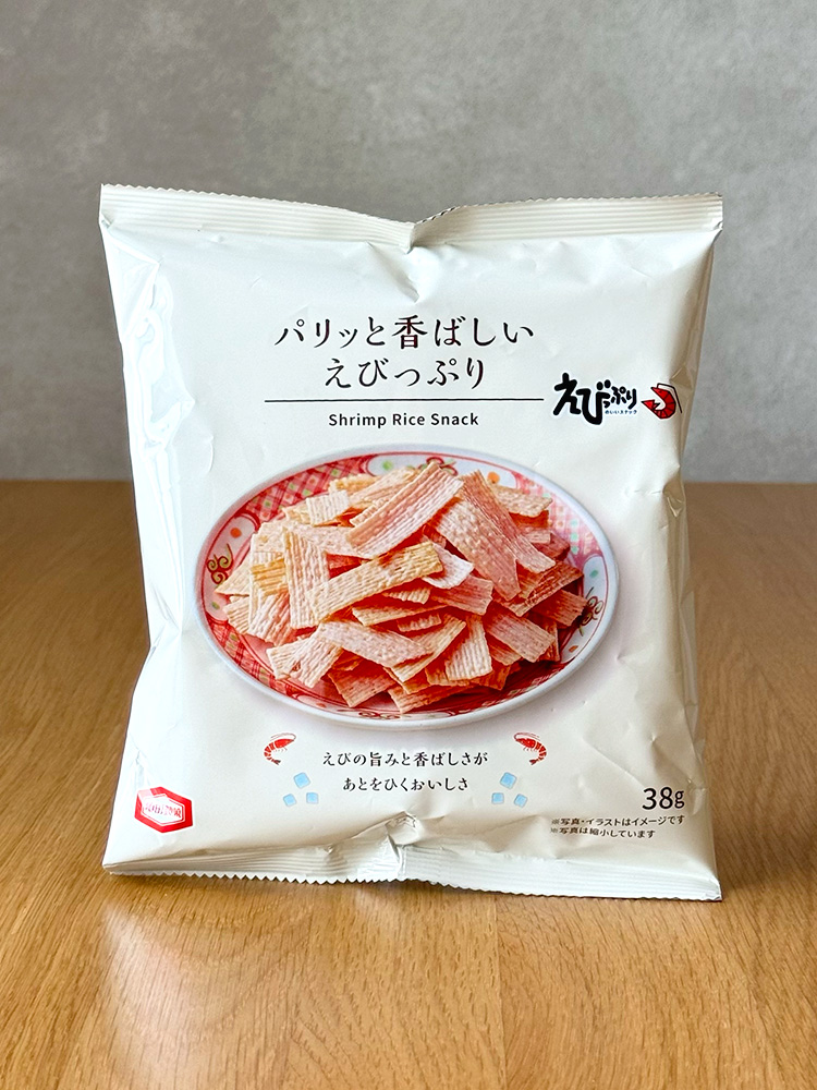 [ 로손 ] 에비푸리 38g / 얇아서 뒷맛으로 진하게 오는 새우맛 / 일본편의점 과자