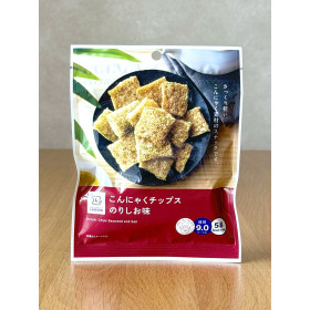 [ 로손 ] 곤약 칩스 노리시오맛 15g / 칼로리 낮은 곤약으로 만든 김소금맛 칩 / 일본편의점 과자