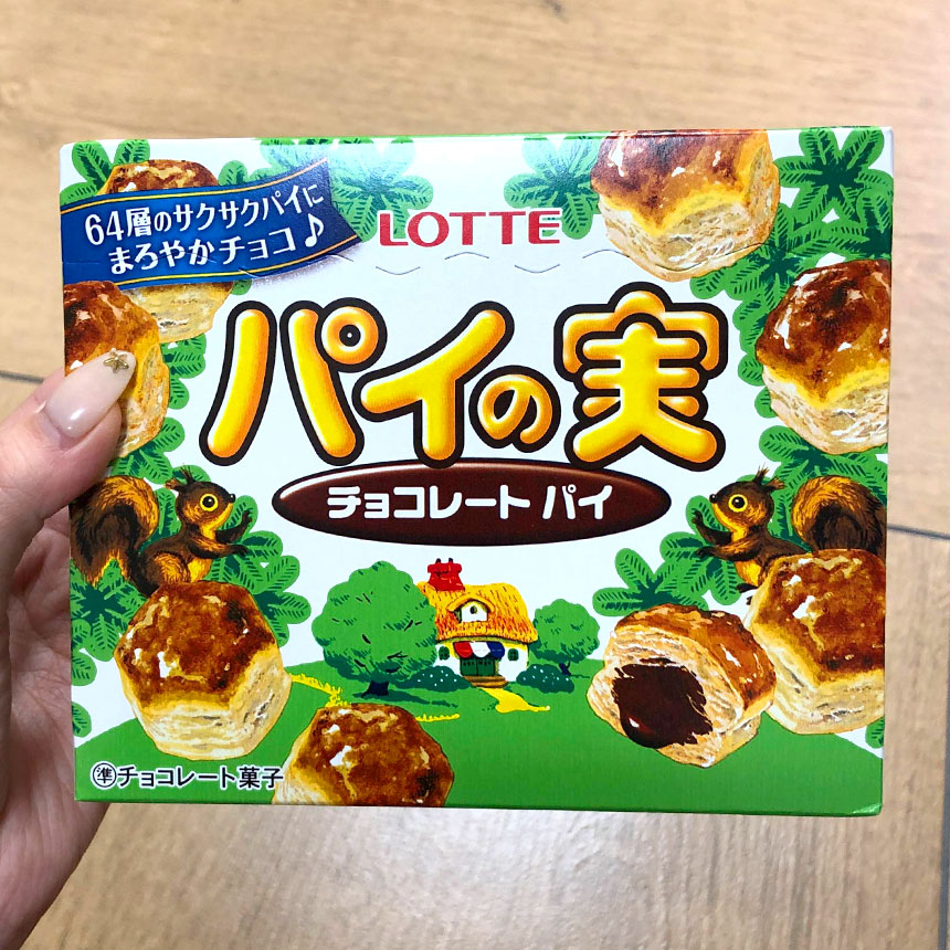 [ 롯데 ] ﻿파이노미 초코 파이 박스 73g / 일본 과자