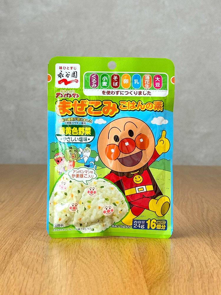 [ ﻿나가타니엔 ] ﻿호빵맨 마제코미 야사이 24g / 일본 후리카케