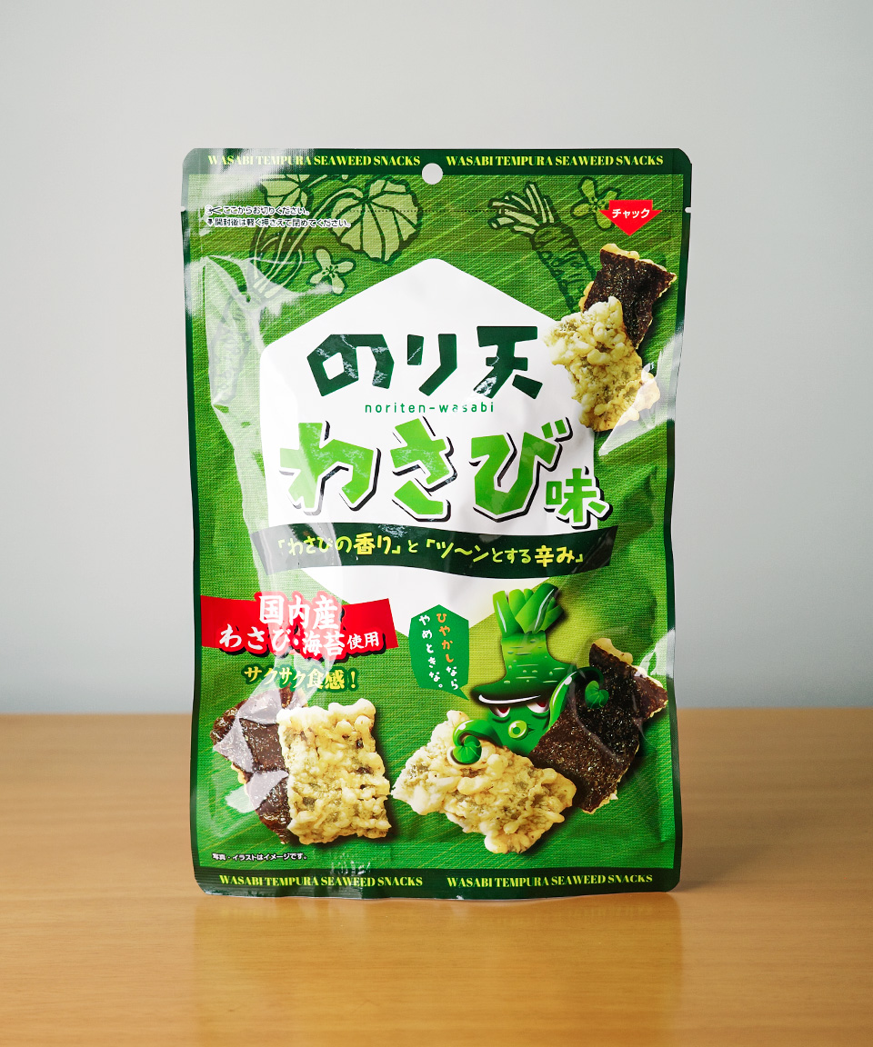 다이코 노리텐 와사비맛 60g 김부각 일본 간식