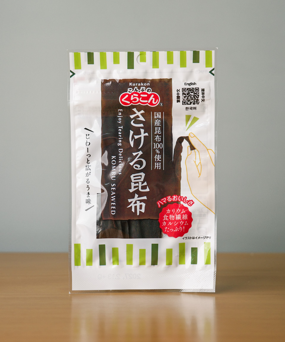 쿠라콘 찢어먹는 다시마 10g 사케루 콘부 일본 간식
