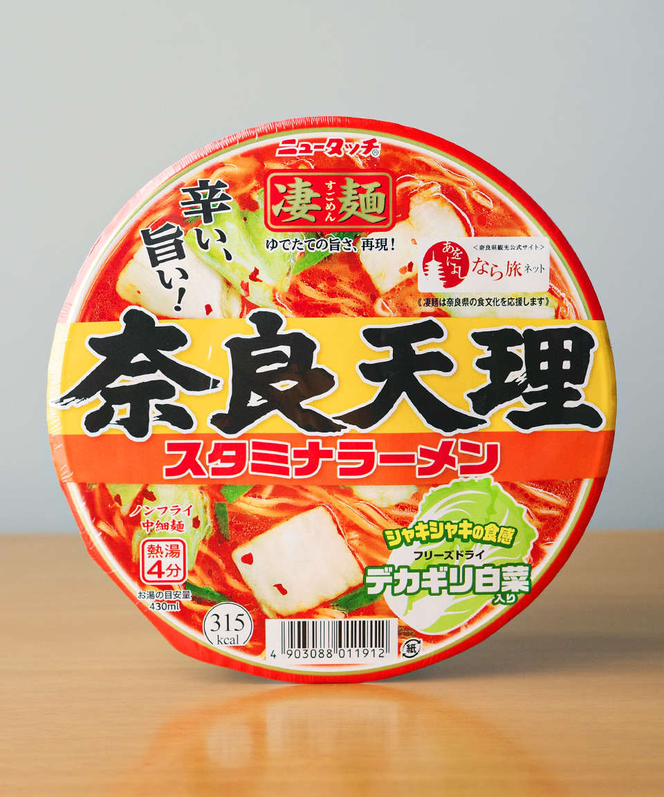 일본 컵라면 뉴타치 스고멘 나라텐리 스테미나 라멘, 112g, 1개