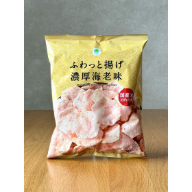 [ 패밀리마트 ] 후왓토아게 에비 아지 32g / 진한 새우 맛의 바삭한 쌀과자 튀김 / 일본편의점 과자