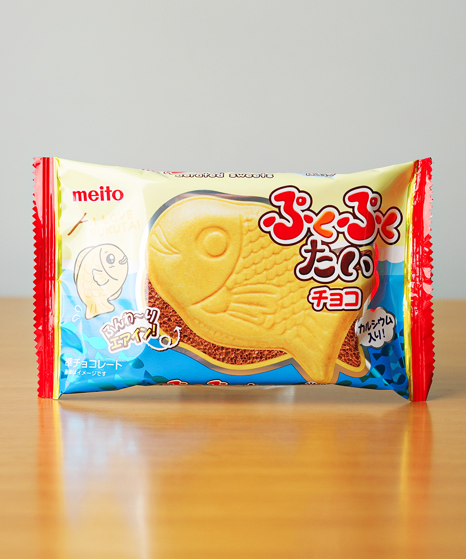 메이토 푸쿠푸쿠 타이 일본 붕어빵 과자 간식 초코맛, 16.5g, 1개