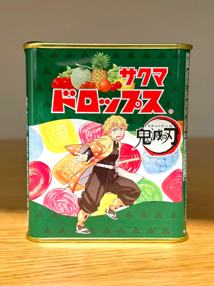 [ 사쿠마 ] 귀멸의 칼날 깡통캔디 옛날 드롭프스 사탕 71g / 일본사탕