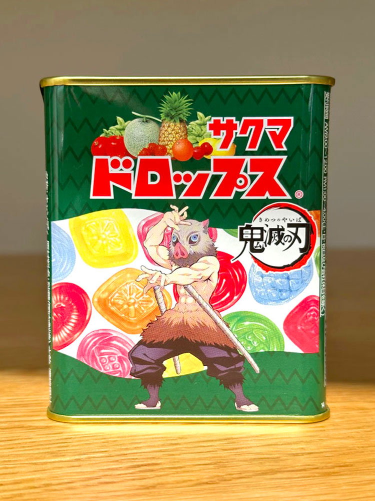 [ 사쿠마 ] 귀멸의 칼날 깡통캔디 옛날 드롭프스 사탕 71g / 일본사탕