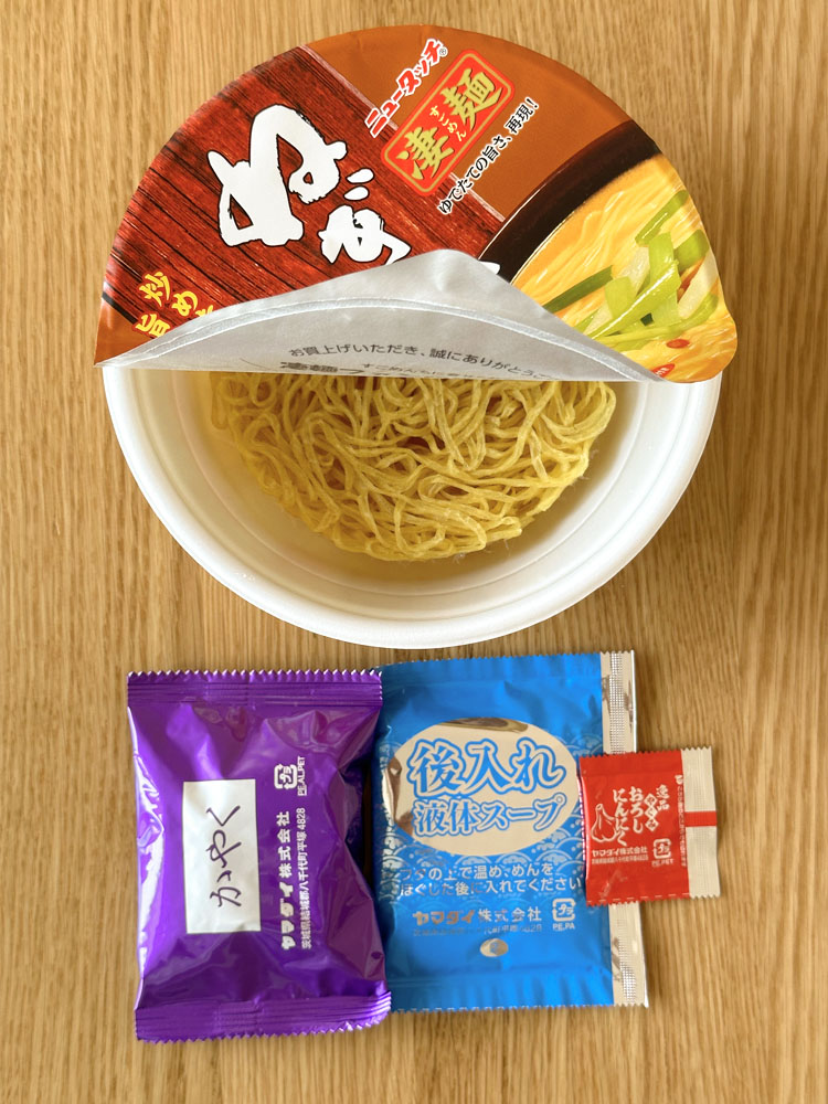 일본 컵라면 뉴타치 스고멘 네기 미소, 133g, 1개