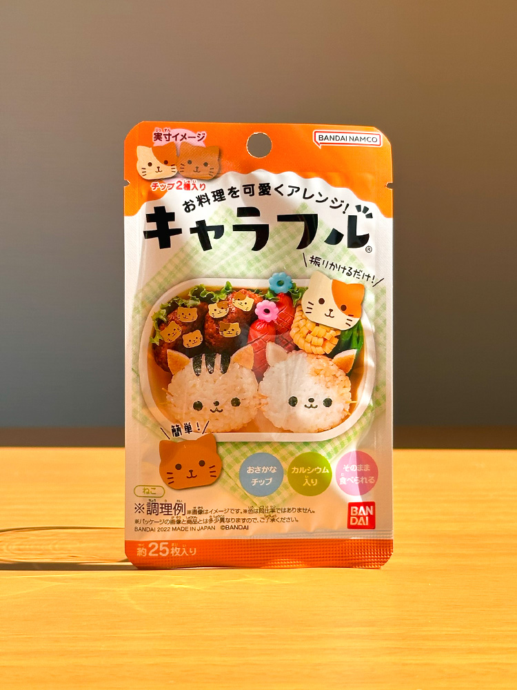 반다이 캬라후루 어묵칩 고양이, 2.5g, 1개