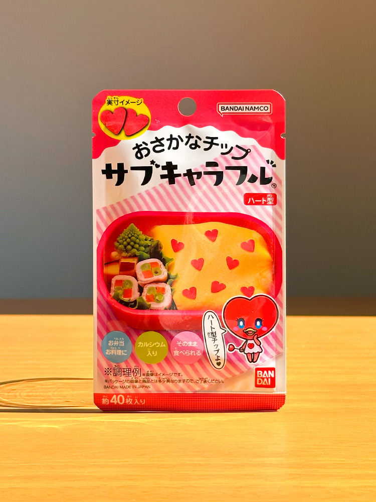반다이 캬라후루 어묵칩 하트, 2.8g, 1개