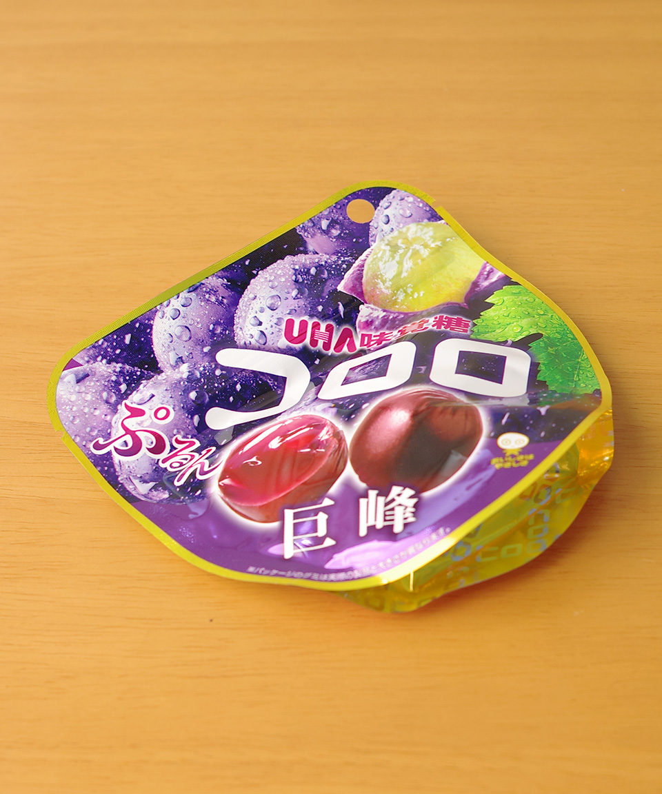 일본 젤리 UHA 미각당 코로로 포도, 48g, 1개