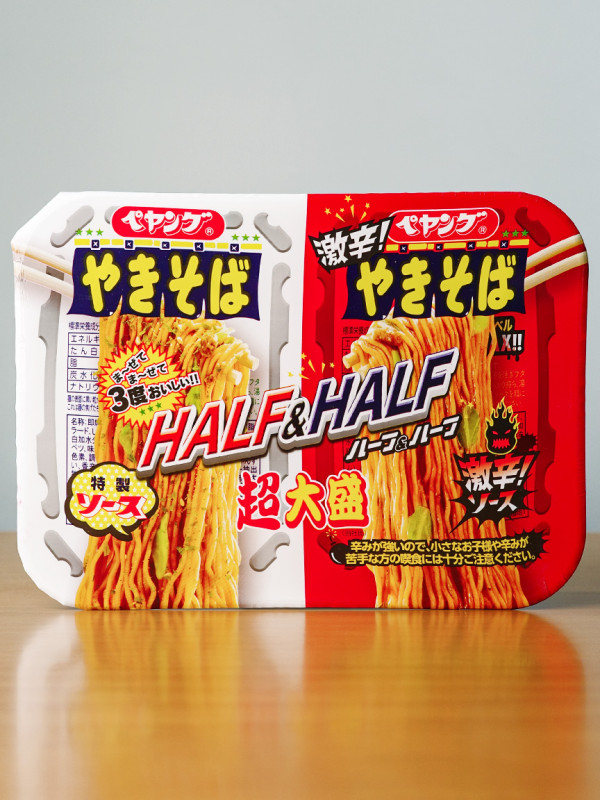 페양구 야끼소바 하프 & 하프 초오오모리 대용량 235g 일본 컵라면